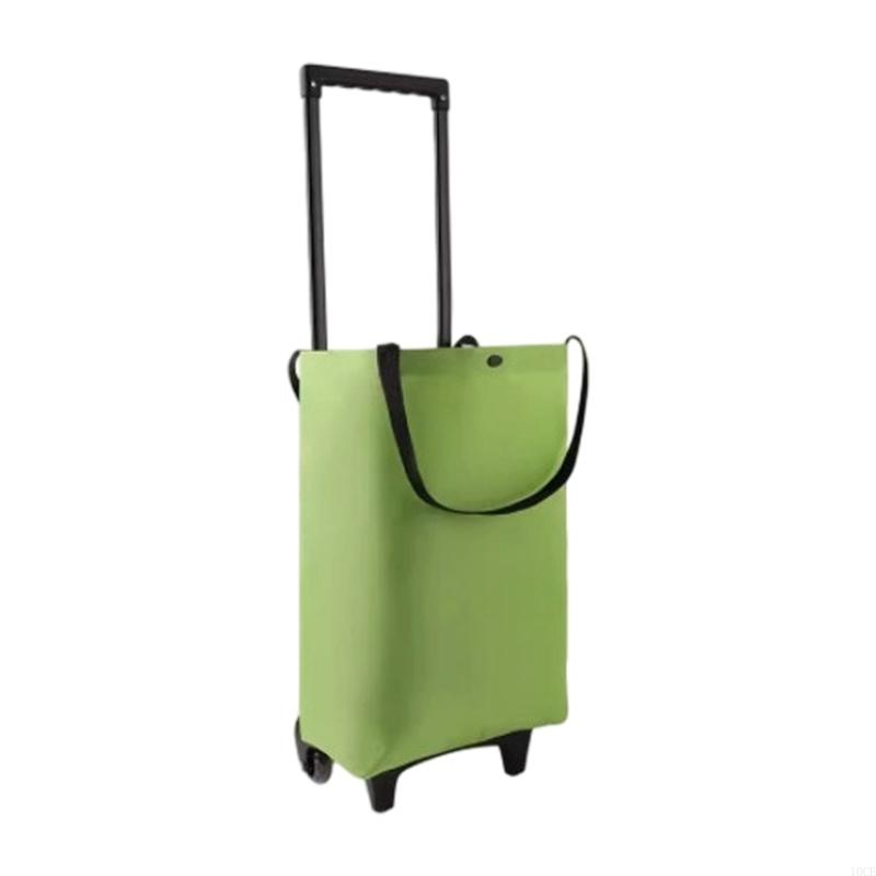 Foldable Rolling Luggage Bag - Lichtgewicht opvouwbare trolleywagen Intrekbaar handvat Stille