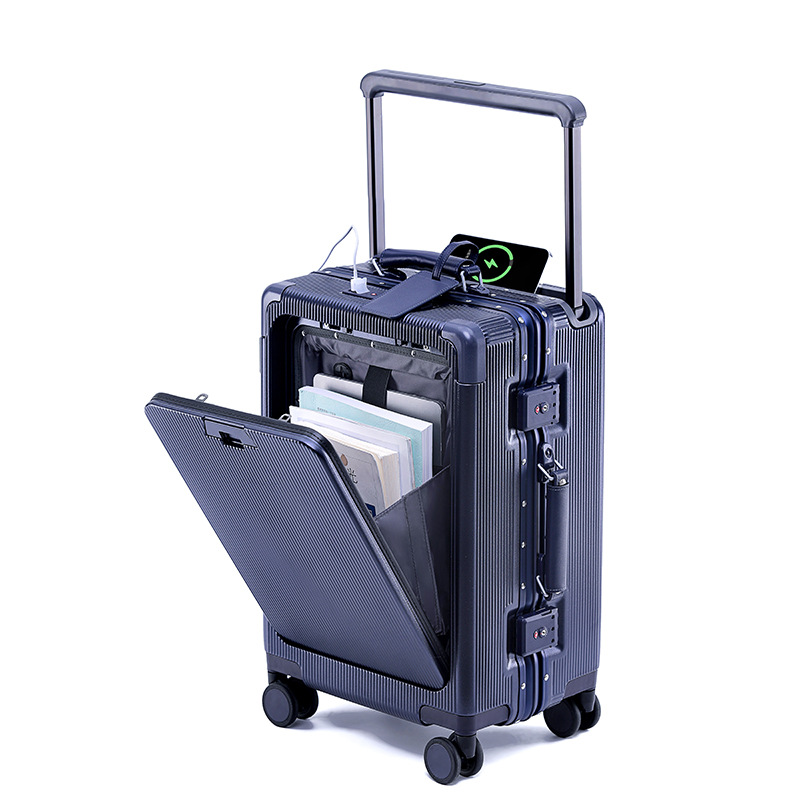 Aluminum Frame Carry On Luggage - Reiskoffer Aluminium frame Brede trolleykoffer 20