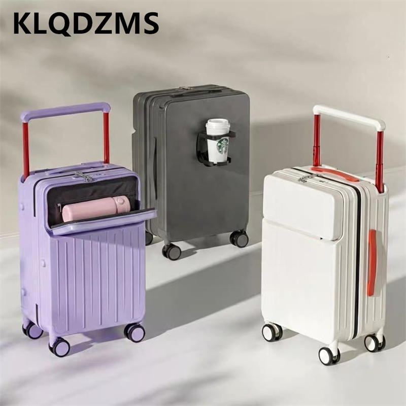 Front Opening Laptop Luggage 24 Inch - KLQDZMS Koffer met opening aan de