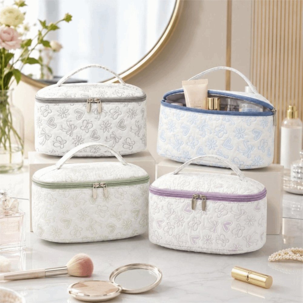Cosmetic Bags - Nieuwe grote make-up tas met bloemenpatroon,
