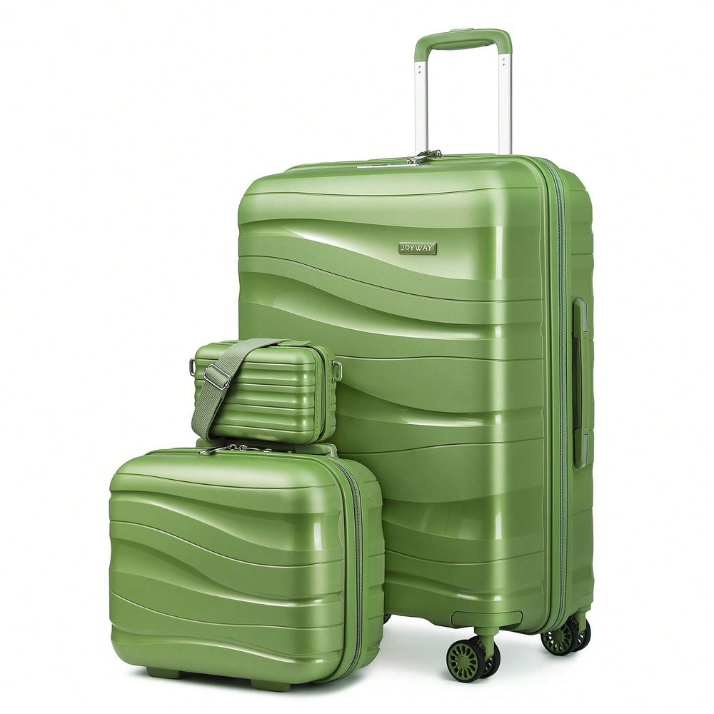 Expandable Hard Shell Luggage Set - 3-delige hardshell kofferset, lichtgewicht PP koffer