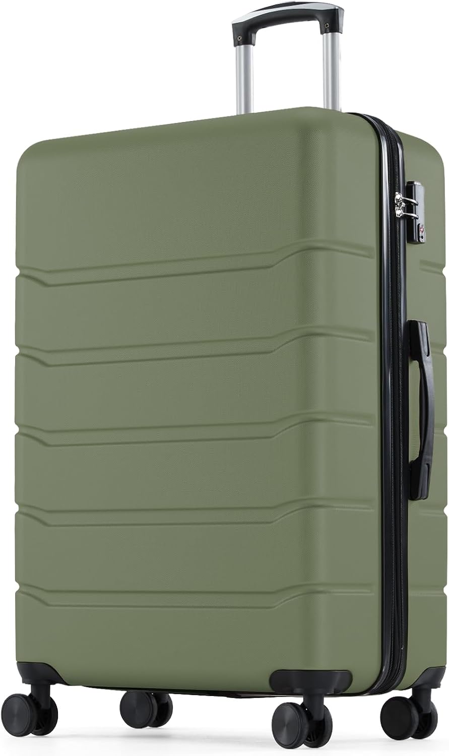 Expandable Hard Shell Luggage Set - 28 inch handbagage, harde ABS-koffer met