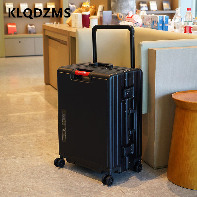 Aluminum Frame Carry On Luggage - KLQDZMS Koffer Aluminium Frame Boarding Box