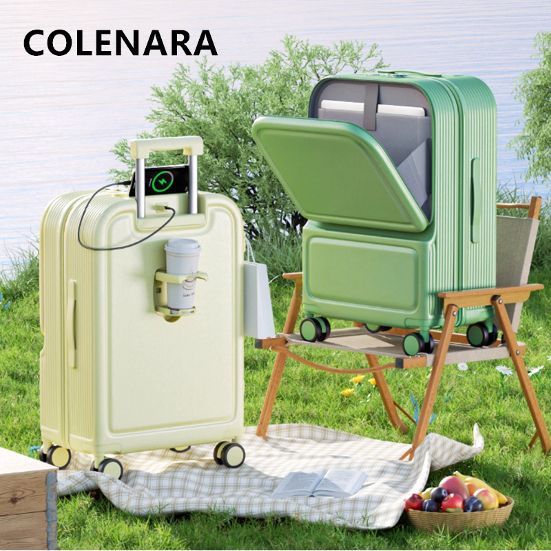 Front Opening Laptop Luggage 24 Inch - COLENARA ABS + PC Koffer Vooropening