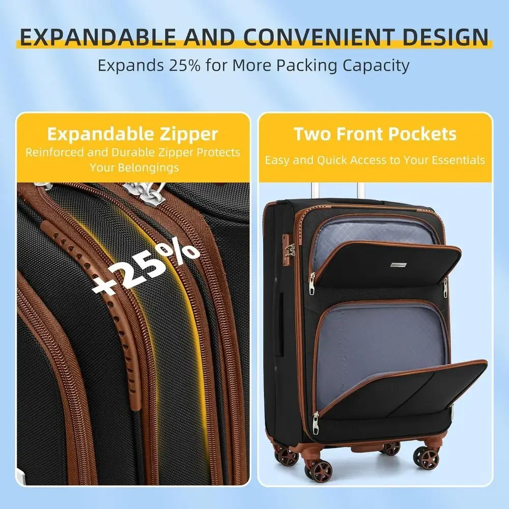 5-delige uitbreidbare kofferss - Expandable Hard Shell Luggage Set recensie en prijs