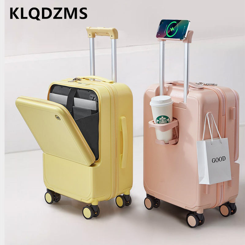 KLQDZMS Koffer met aluminium f - Front Opening Laptop Luggage 24 Inch recensie en prijs
