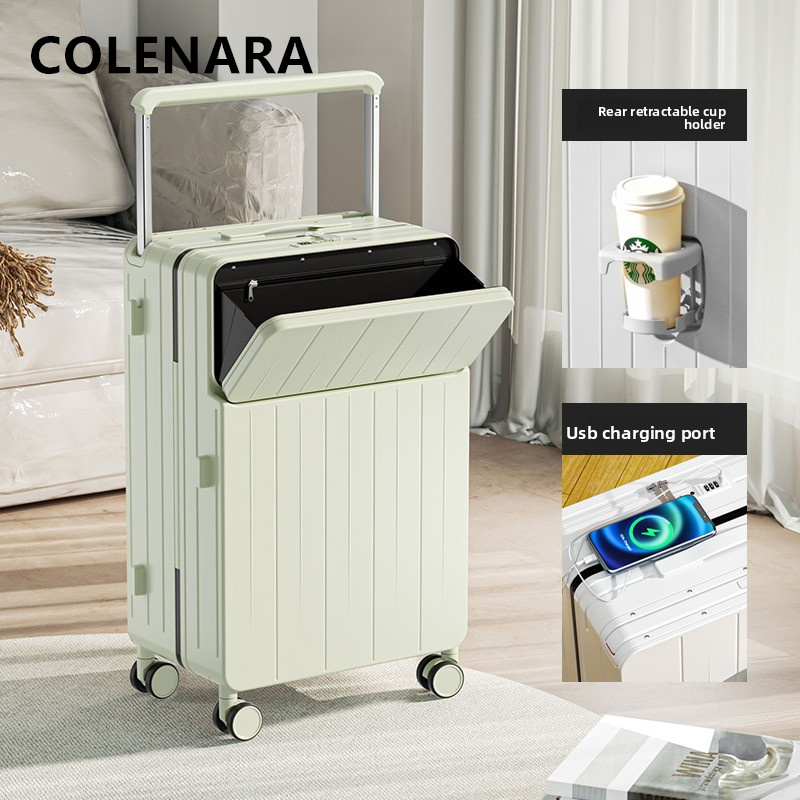 COLENARA Multifunctionele koff - Front Opening Laptop Luggage 24 Inch recensie en prijs