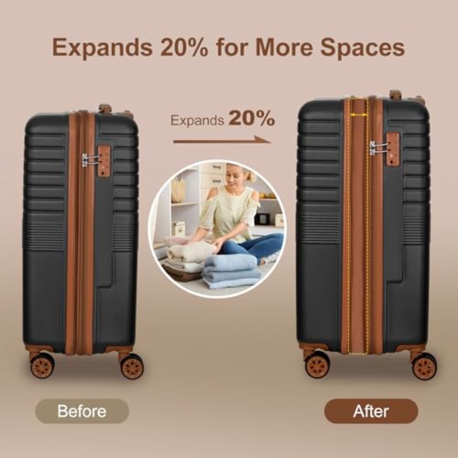 3-delige uitbreidbare kofferse - Expandable Hard Shell Luggage Set recensie en prijs
