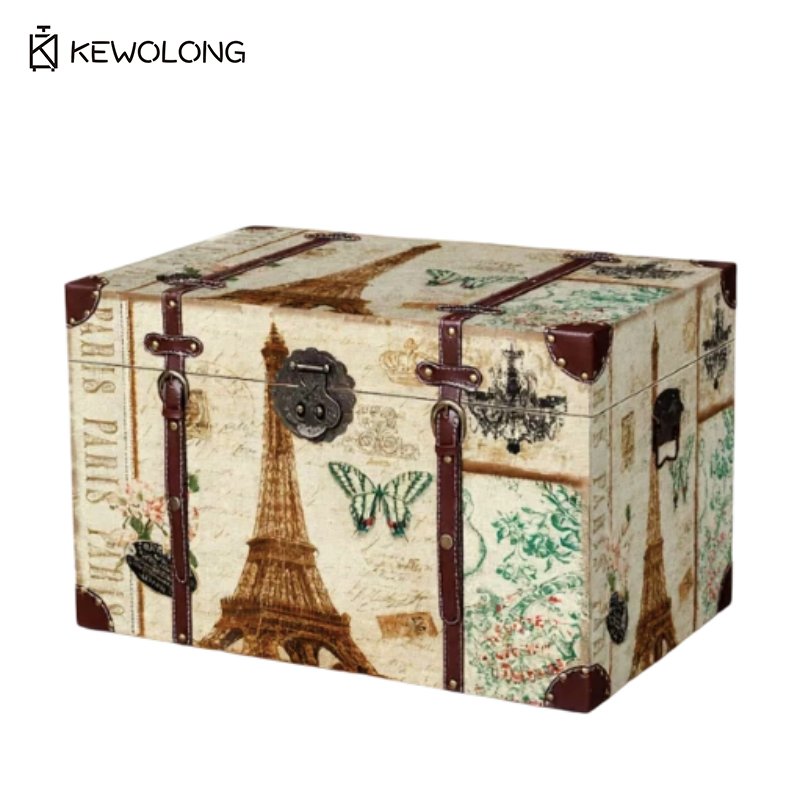 Vintage houten opbergdoos met  - Retro Vintage Trunk Suitcase recensie en prijs