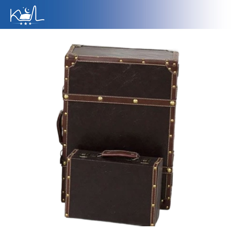 Vintage bruine decoratieve kof - Retro Vintage Trunk Suitcase recensie en prijs