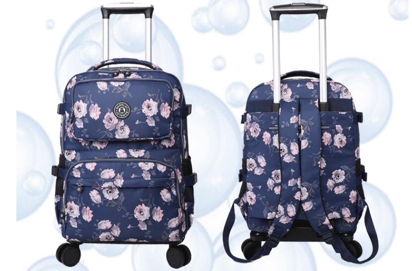 Vrouwen Reizen Trolley Koffer  - Foldable Rolling Luggage Bag recensie en prijs
