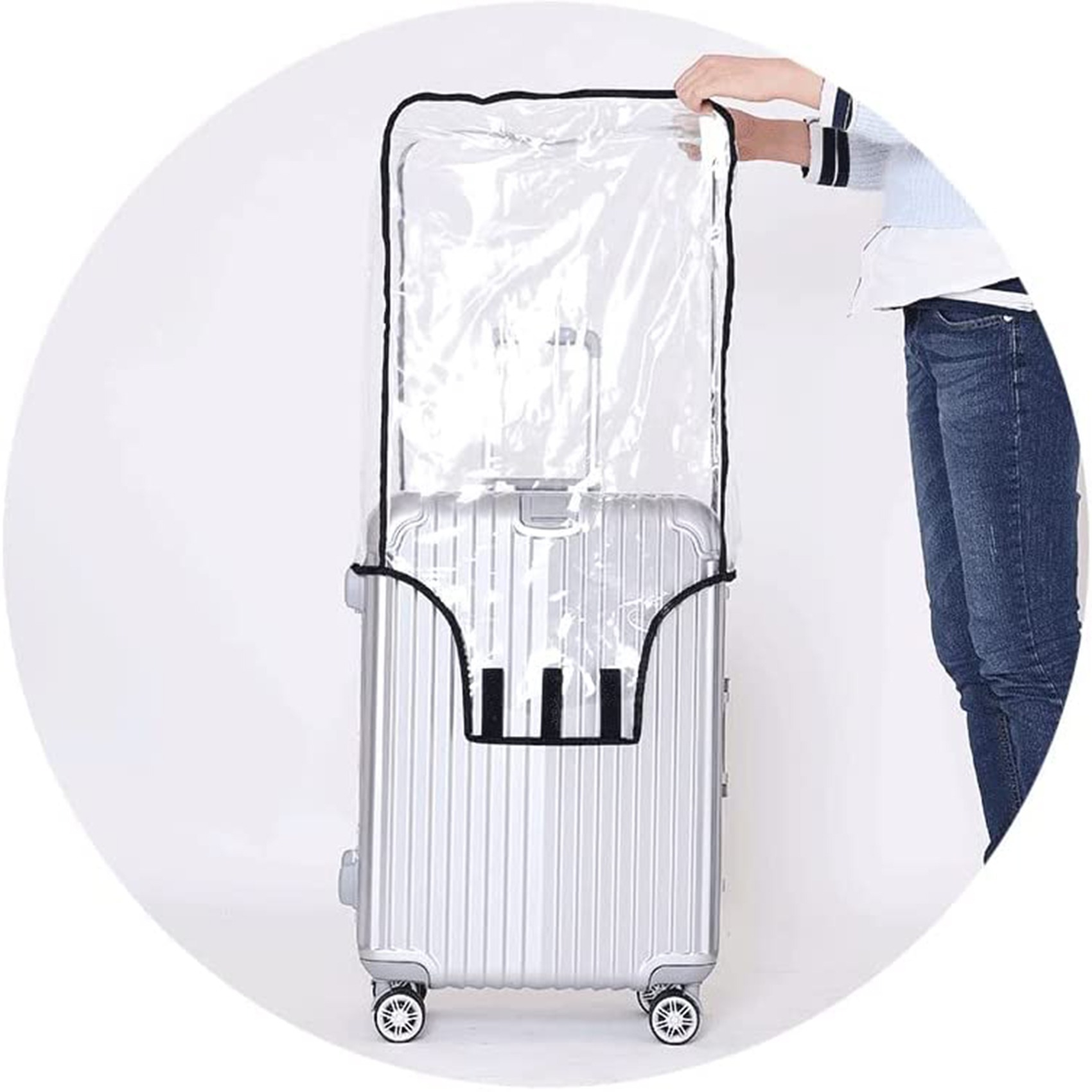 Nieuwe volledig transparante k - Waterproof Suitcase Cover Protector recensie en prijs