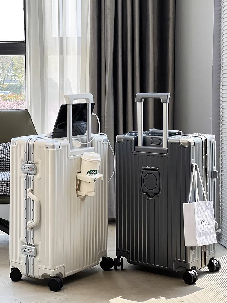 SUSHIMU Handbagage met bekerte - Spinner Wheel Rolling Suitcase 20 Inch recensie en prijs