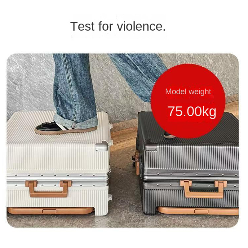 Nieuwe brede trolleykoffer met - Aluminum Frame Carry On Luggage recensie en prijs