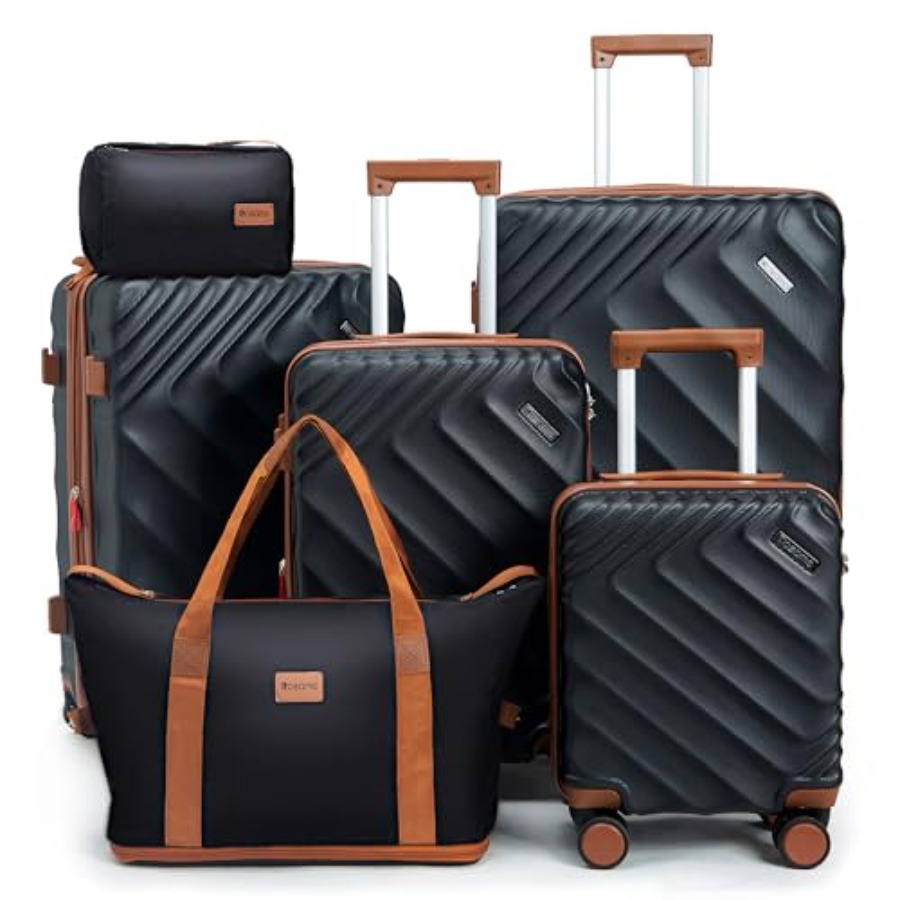6-delige hardcase uitbreidbare - Expandable Hard Shell Luggage Set recensie en prijs