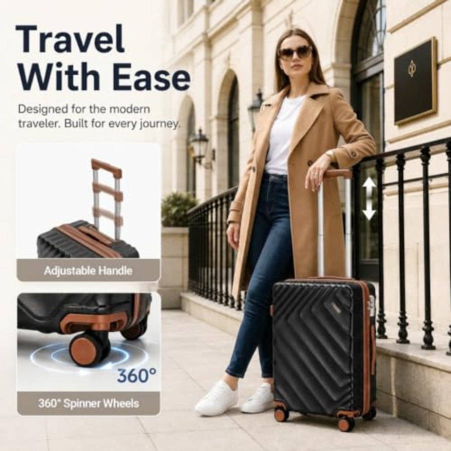 6-delige hardcase uitbreidbare - Expandable Hard Shell Luggage Set recensie en prijs