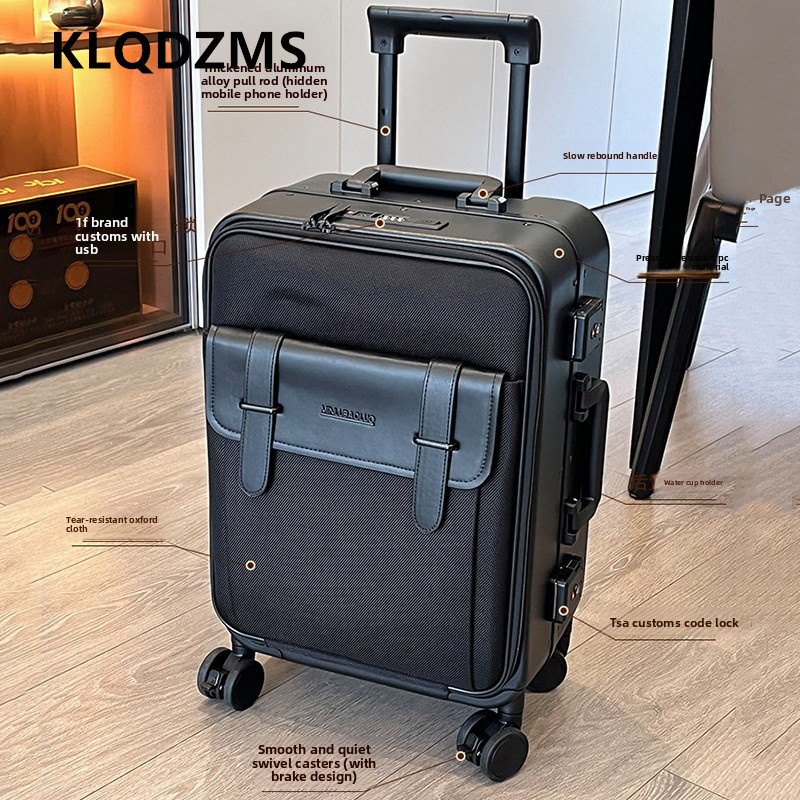 KLQDZMS Oxford stoffen koffer  - Spinner Wheel Rolling Suitcase 20 Inch recensie en prijs