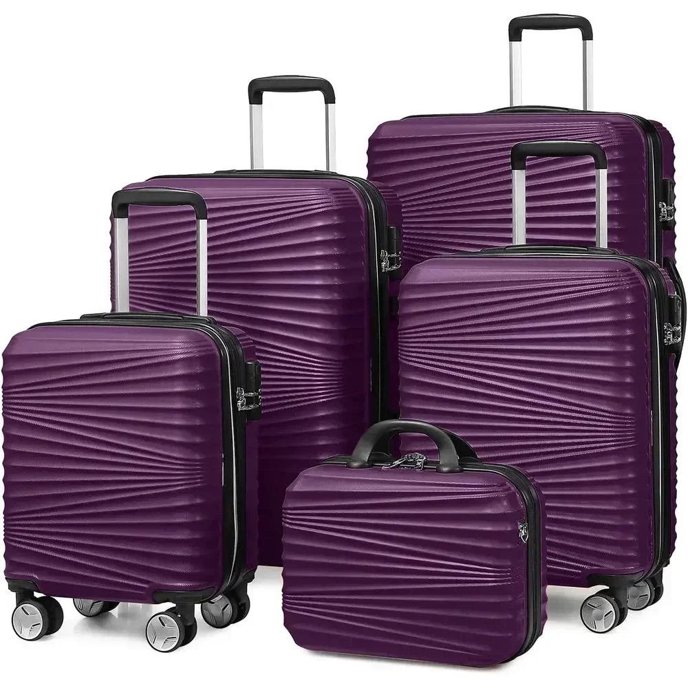 5-delige harde kofferstel met  - Expandable Hard Shell Luggage Set recensie en prijs