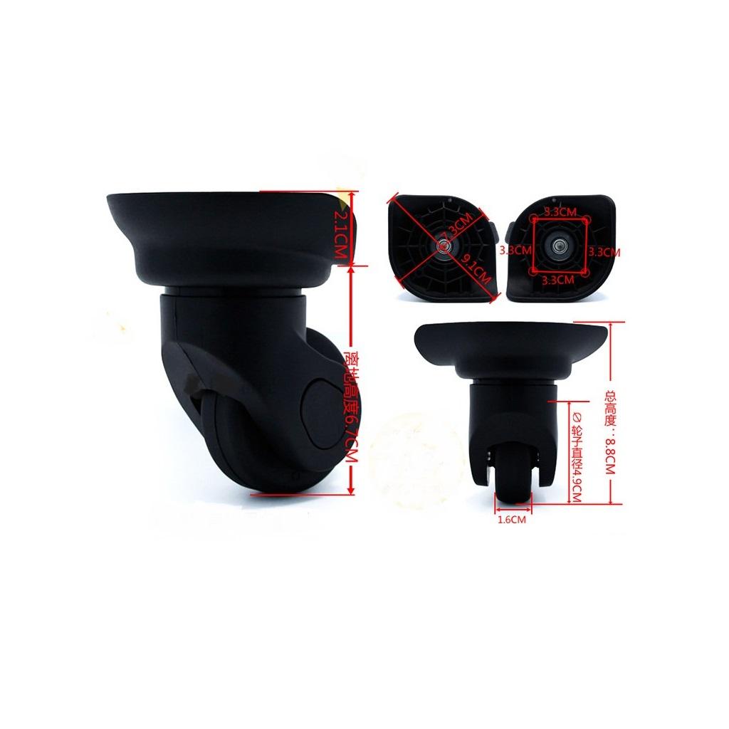 Kofferwielen 49 mm PVC dubbele - Silent Replacement Luggage Wheels recensie en prijs