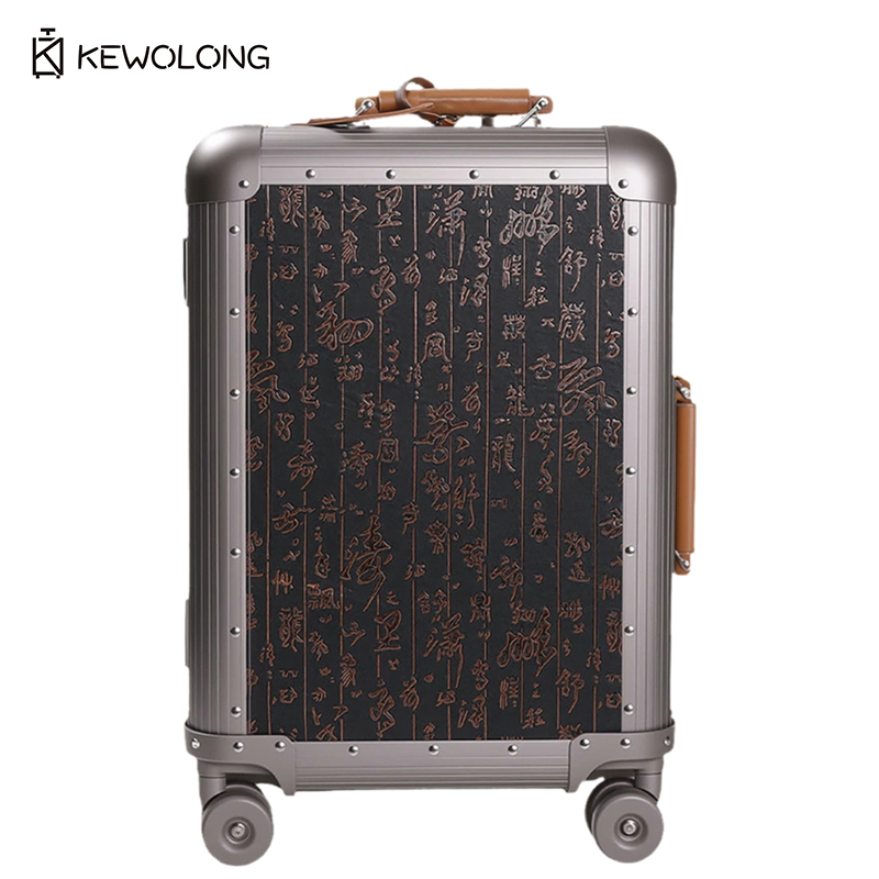 Volledig aluminium-magnesiumle - Spinner Wheel Rolling Suitcase 20 Inch recensie en prijs