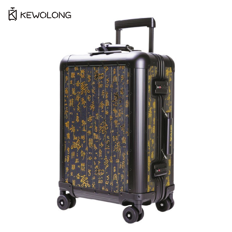 Volledig aluminium-magnesiumle - Spinner Wheel Rolling Suitcase 20 Inch recensie en prijs