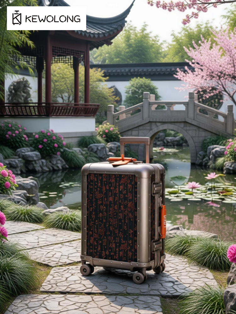 Volledig aluminium-magnesiumle - Spinner Wheel Rolling Suitcase 20 Inch recensie en prijs