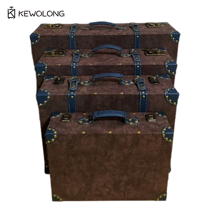 Vintage leren koffer opbergdoo - Retro Vintage Trunk Suitcase recensie en prijs