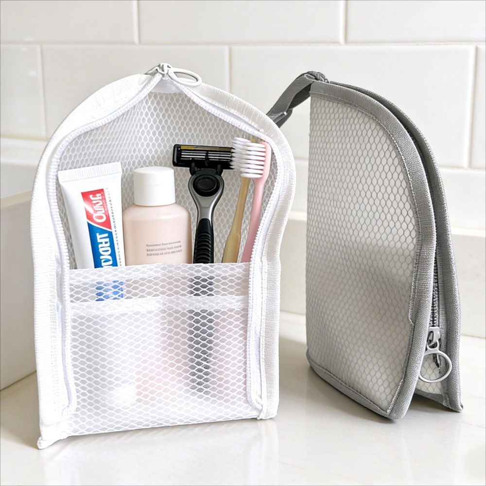 Mesh toilettas, ademend, sneld - Cosmetic Bags recensie en prijs