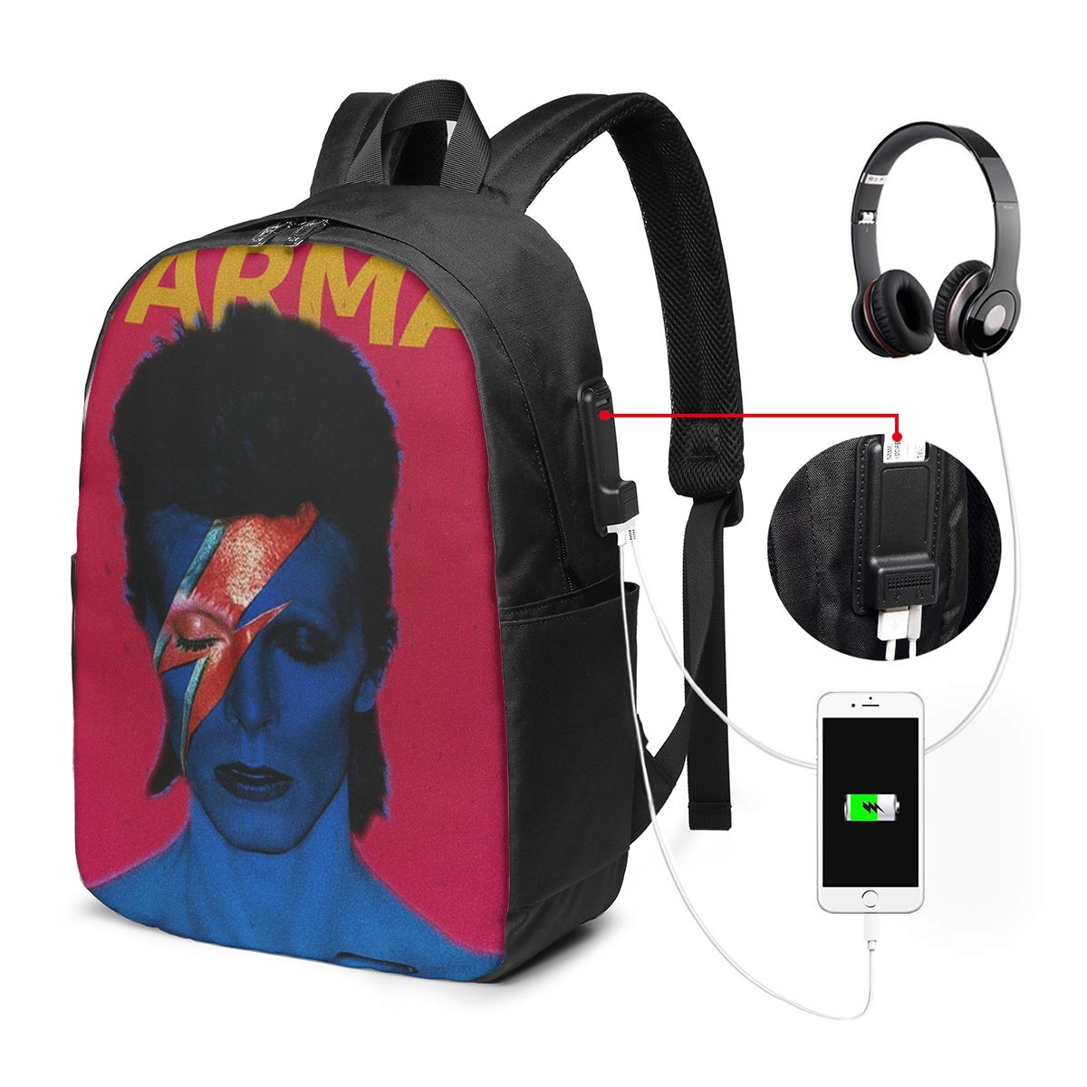 Davids Bowied Rugzak Reisnoteb - Travel Bags recensie en prijs