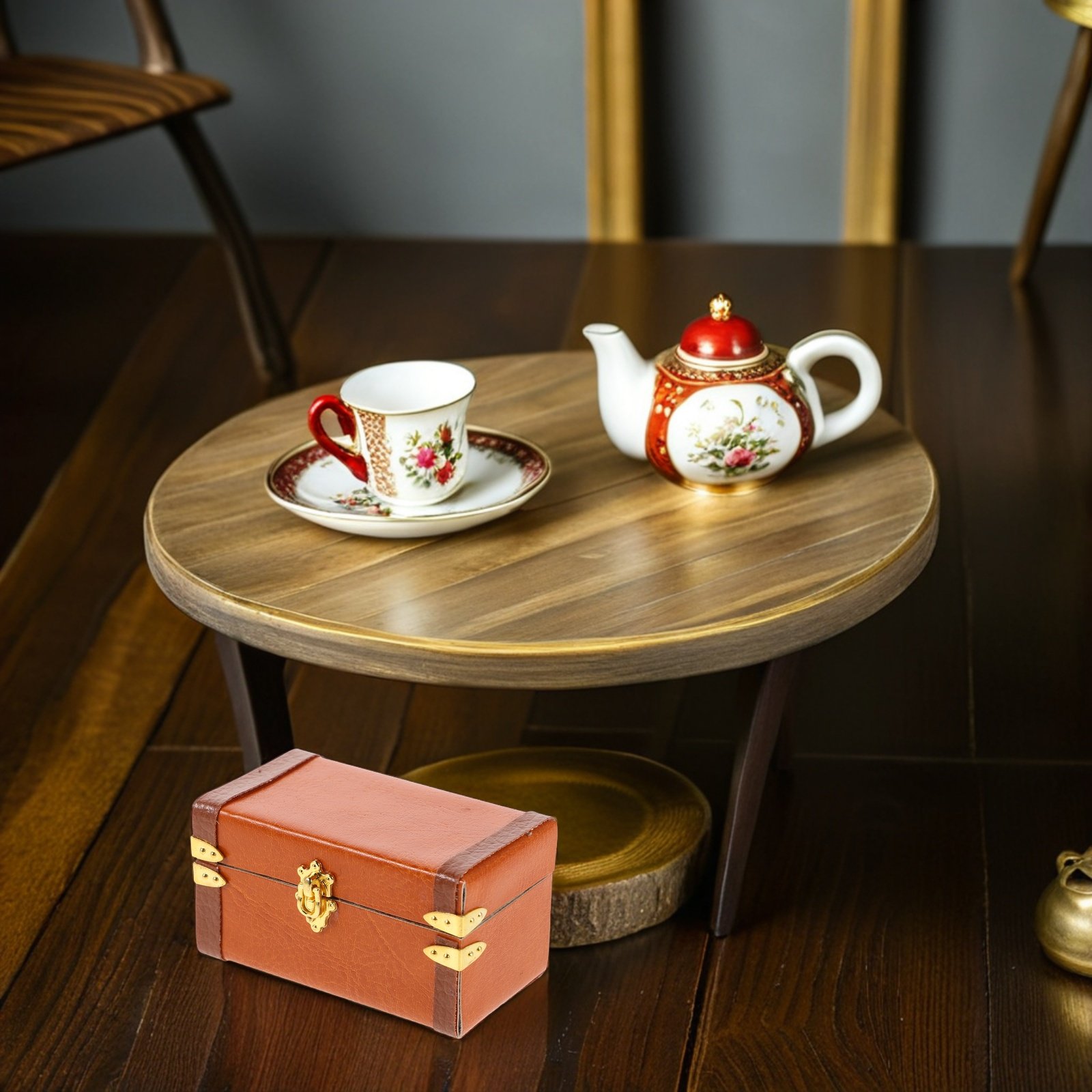 Miniatuur vintage koffer, retr - Retro Vintage Trunk Suitcase recensie en prijs