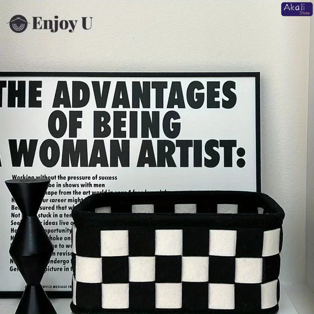 2026 Zwart-wit geruite opbergm - Cosmetic Bags recensie en prijs