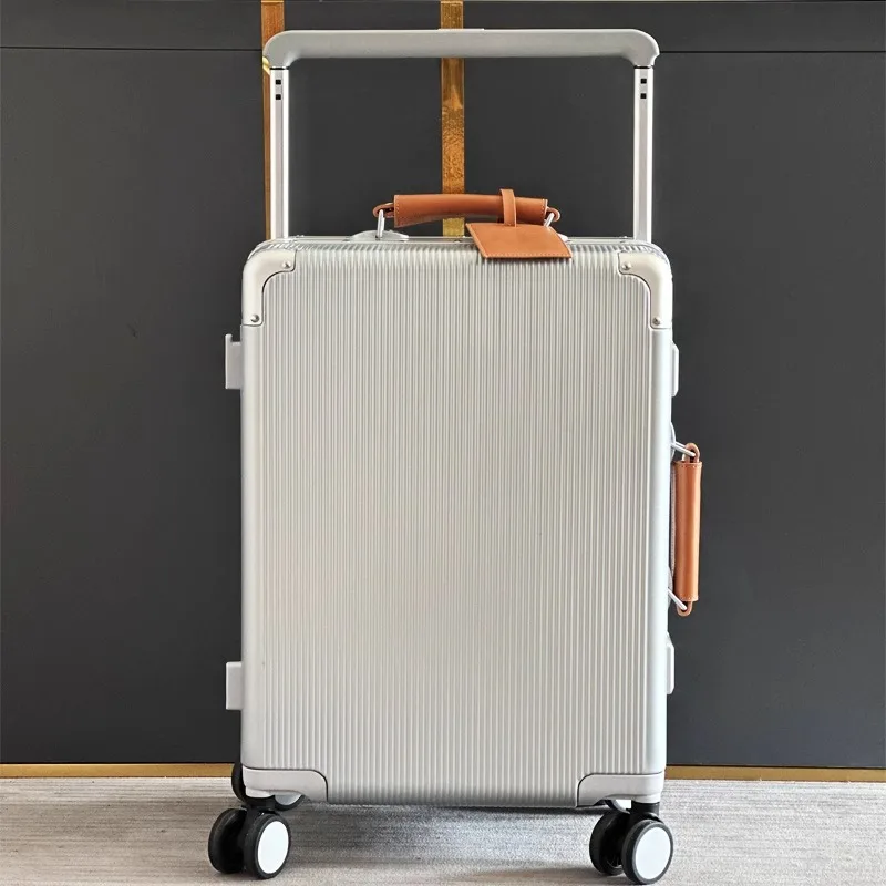 Reiskoffer met brede handgreep - Aluminum Frame Carry On Luggage recensie en prijs